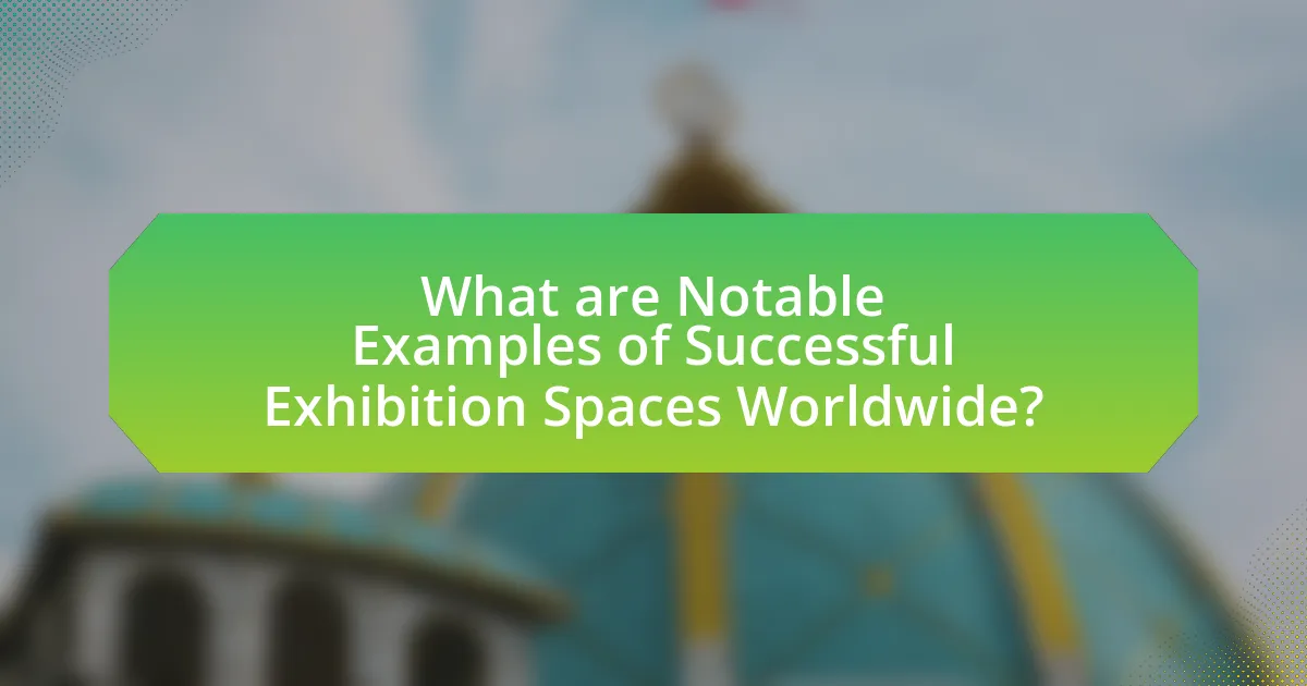 What are Notable Examples of Successful Exhibition Spaces Worldwide?