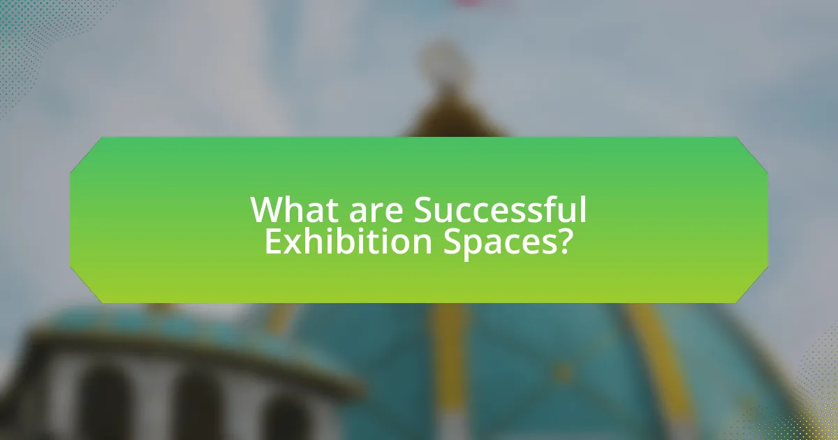 What are Successful Exhibition Spaces?